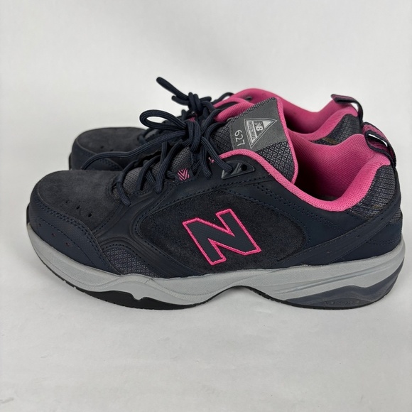 New Balance Work Shoes/Low Boots, Gray Pink, 627 Industrial Steel Toe, Sneaker - Picture 6 of 11